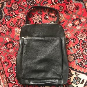 Genuine leather back-back purse
